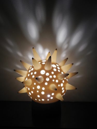 Cathrine Holtet. Pollen lamp. Porcelain.