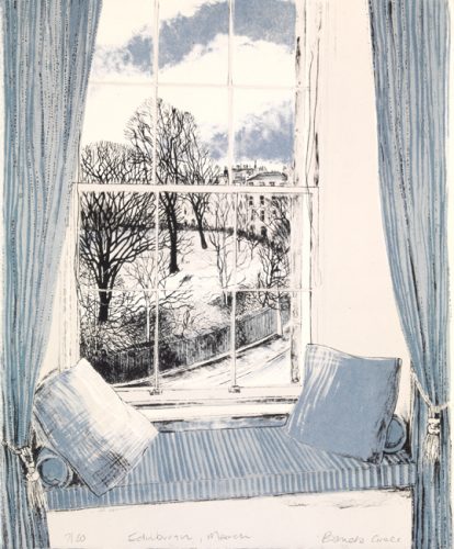 Pamela Grace - Edinbugh Window, March (ligthograph)