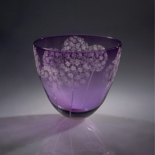 New work by glass artist Julia Linstead, based in the Scottish Borders