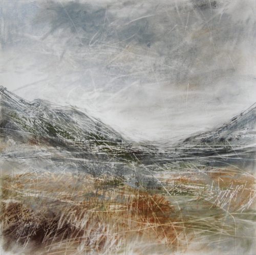 Glen-Nevis-II-Janine-Baldwin-pastel-charcoal-and-graphite-on-paper-34x34cm