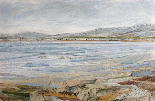 Shoreline-Isle-of-Skye-Janine-Baldwin-acrylic-pastel-charcoal-and-graphite-collage-on-card-25-x-38cm