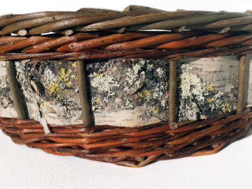 Timothy Palmer. Willow and birch bark container
