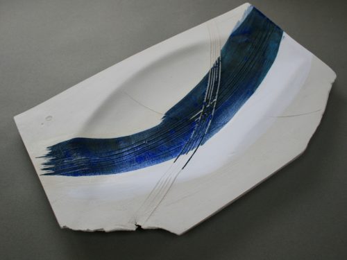 Emily Hughes. Platter with Blue