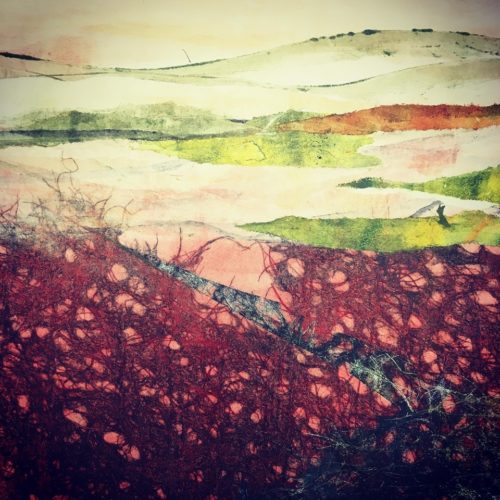 Adele Burdon. Red Earth 25 x 25 cm