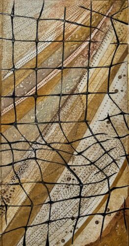 Gill Thompson. 'Stranded' - collagraph print