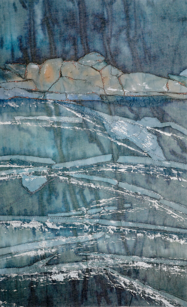 Alison Corfield. Dark Water (textile)