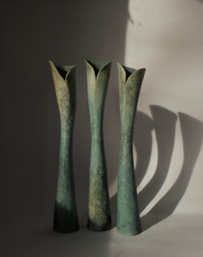 Janene Waudby. Flute ceramic vessels