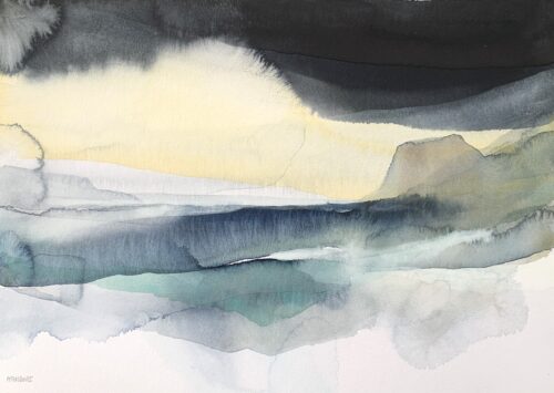 Peter Davis - Barra, Watercolour and bodycolour on board 2022 (210x295mm)