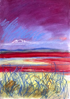 Brenda Martin. Soft Findhorn, pastel, 42 x 30 cm