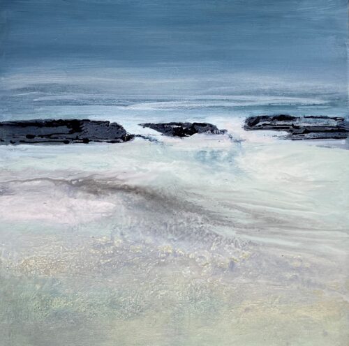 Glynnis Carter Incoming Tide 60x60cm mixed media