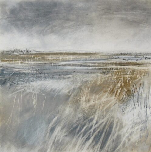 Janine Baldwin. Soft Morning, Janine Baldwin, pastel, charcoal and graphite on paper, 34 x 34cm