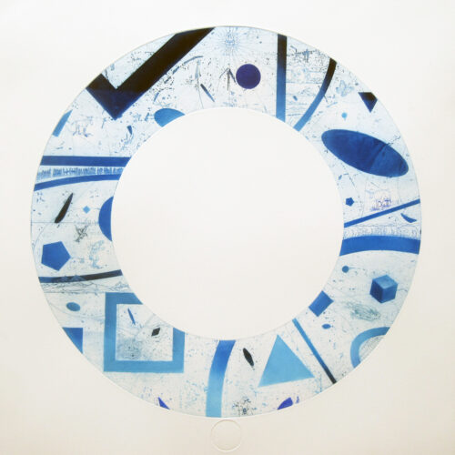 Ian McNicol. Untitled. Etching & Aquatint on Steel 63 x 64 cms