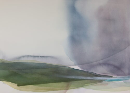 Peter Davis. Cloud over Shoostran, watercolour, 50 x 70 cm