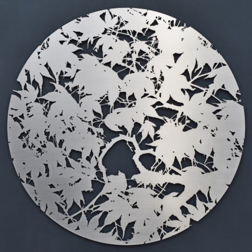 Ian TUrnock. Japanese Maple 100 cm dia, stainless steel