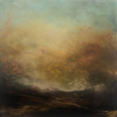 Paula Dunn. ‘Mist descends’ 50 x 50 cm