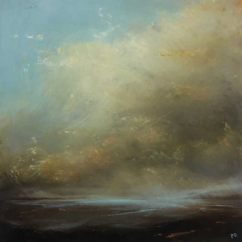 Paula Dunn. ‘Shifting tide’ 40 x 40 cm