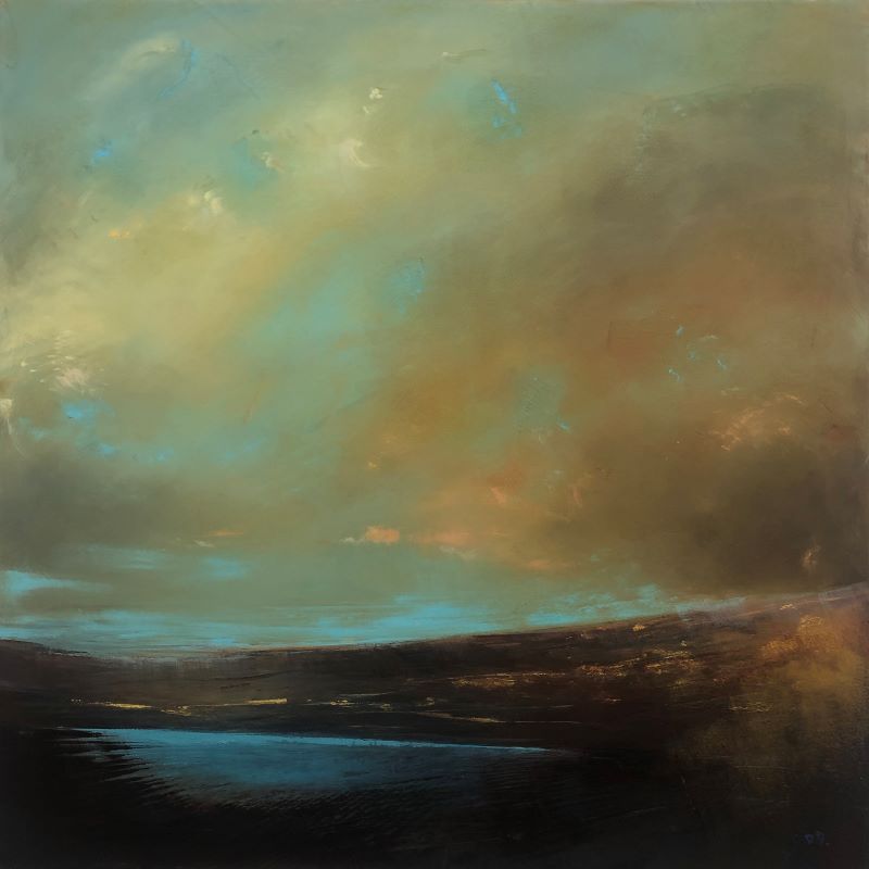 Paula Dunn. ‘Shimmering light’ 50 x 50 cm