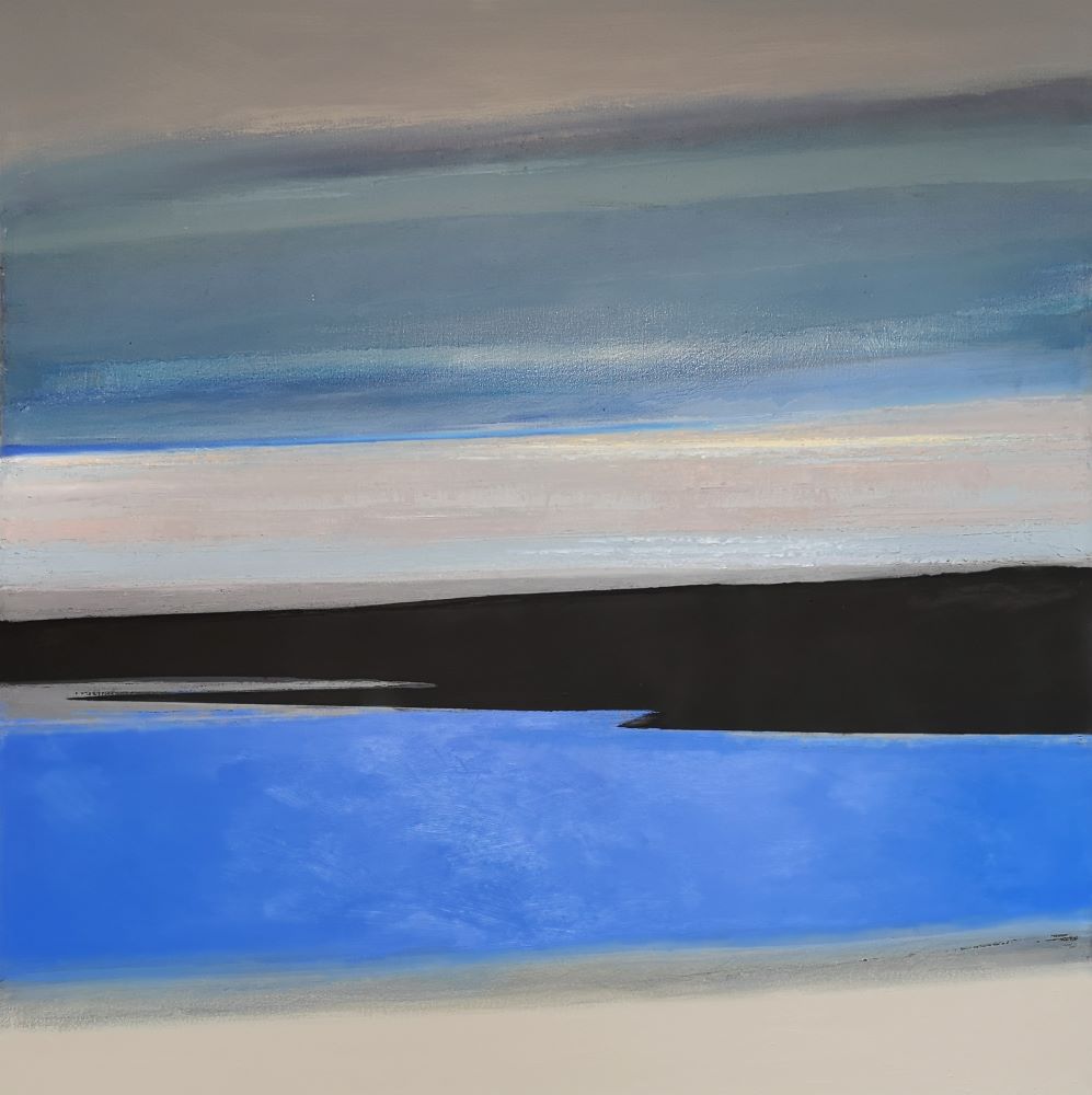 12 Robert McGilvray - The Blue - 102x102cm Oil on Canvas