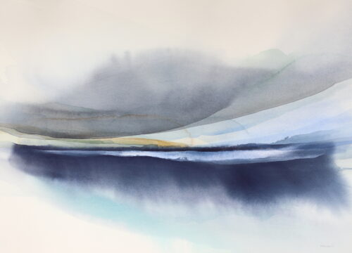 Peter Davis. In Sommerwind, Watercolour and bodycolour on paper 2023 (50x70cm)