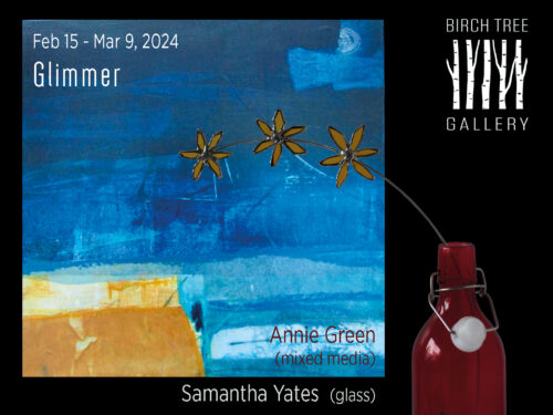 Exhibition 'Glimmer' (Annie Green and Samantha Yates) - digital ad